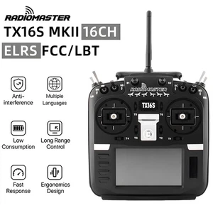 RadioMaster TX16S MKII 16CH RC Transmitter HALL V4.0 Gimbal ELRS LBT FCC TX - Picture 1 of 21