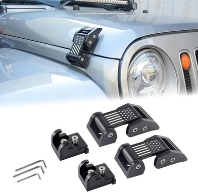 Cierre de capó para Jeep Wrangler JK JL 2007-2025 y Gladiator JT  Foto 1 de 4