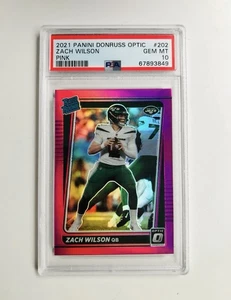 Optic Zach Wilson 2021 rosa RC #202 PSA 10 gemas como nuevo - Imagen 1 de 2