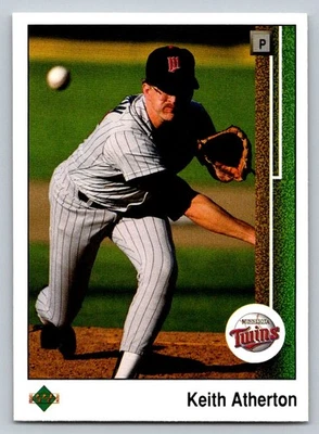 1989 Upper Deck #599 Keith Atherton Minnesota Twins - Image 1 of 2