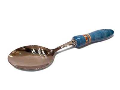 VIETRI Positano 浅蓝色地方勺子 手工制作 意大利陶瓷手柄 - 全新 — 第 1/2 张图片