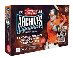 Caja de pasatiempos sellada de fábrica serie Signature Topps Archive 2025 (preventa) - Imagen 1 de 10