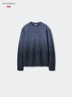 UNIQLO x JW ANDERSON Souffle Yarn Gradient crew neck sweater 479840 Japan New - Image 1 of 4