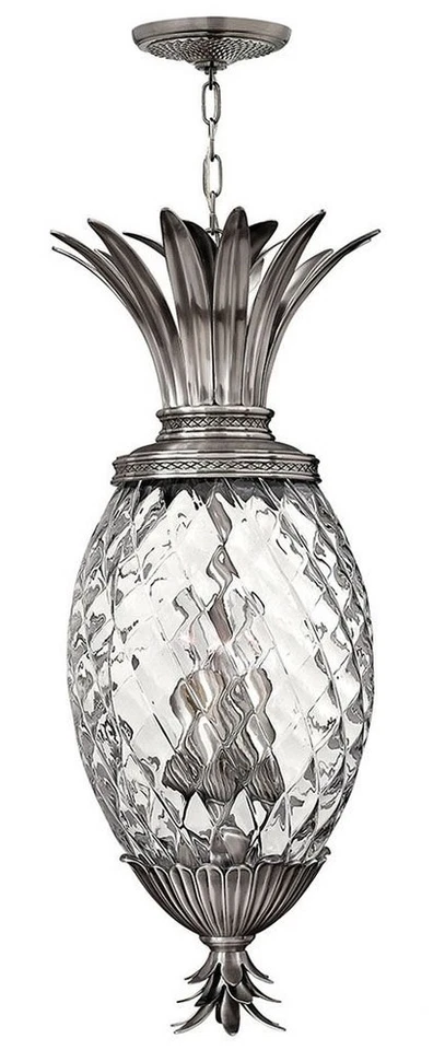 Hinkley Lighting Plantation 4 Light Pendant Polished Antique Nickel