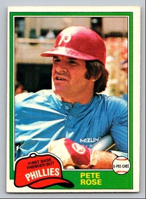 1981 O-PEE-CHEE PETE ROSE PHILADELPHIA PHILLIES #180 - Image 1 of 2