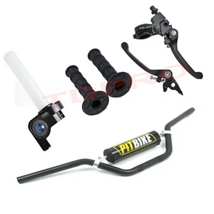7/8" Handlebars Throttle Grips Brake Clutch Lever Pit Bike CRF50 70 SSR110 125cc - Picture 1 of 9