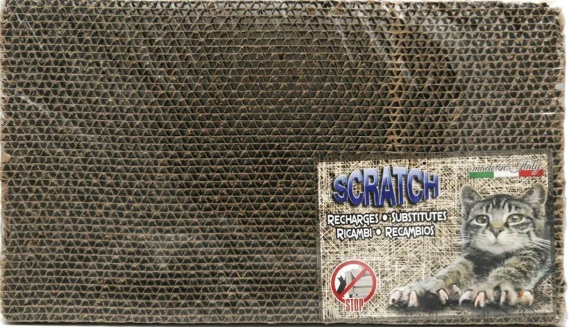 Ricambio per tiragraffi in cartone 20.5x36x2 cm per Unghie Gatti Gatto - Immagine 1 di 1