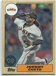 2017 Topps Series 1 JOHNNY CUETO 1987 Topps Baseball - SF GIANTS - #87-95 - Picture 1 of 1
