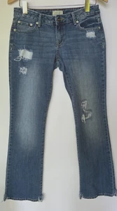 Aeropostale Junior Damen Jeans Größe 5/6 Reg Chelsea Bootcut Destroyed Baumwolle - Bild 1 von 4