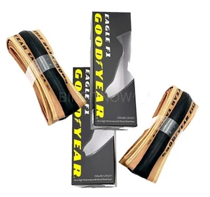 2x GoodYear Eagle F1 Road Foldable Clincher Tyre 700x28c BK+Skinwall - Picture 1 of 6