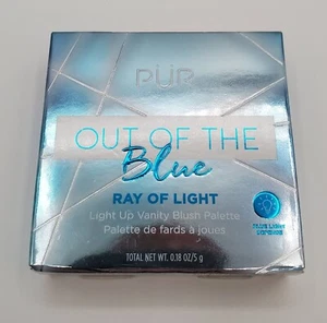 PUR Blush Highlighter Palette Out of the Blue Ray of Light Up Vanity Mirror New - Picture 1 of 12