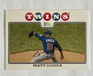 2008 TOPPS MATT GARZA #161 PITCHER MINNESOTA TWINS BASEBALL CARD - Picture 1 of 2