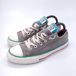 Converse Chuck Taylor All Star Youth Athletic Shoe Girls Size 5 646172F Gray