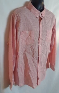 Lee Modern Series Herren Hemd XL Motion Fit Orange Weiß Kariert Langarm - Bild 1 von 7