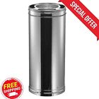 6 In. Dia X 36 In. Triple-Wall Galvanized Chimney Stove Pipe Indoor Outdoor Use