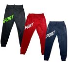 Boys Girls Panel Joggers Army Two Tone Jogging Bottoms Tracksuit Sport PE