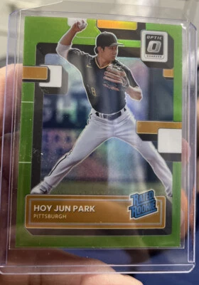 2022 Donruss Optic Lime Green #93 Hoy Jun Park Rated Rookie - Image 1 of 2