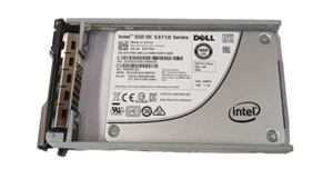 DELL Intel 400GB 2.5"SATA SSD DC S3710 Series SSDSC2BA400G4R SSD 07C7FK + Caddy - Picture 1 of 5
