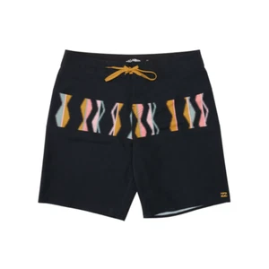 Billabong Boys 29 Tribong Black Pro Performance Boardshorts Board Shorts NWT - Picture 1 of 2