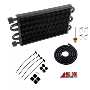 Universal Aluminum Transmission Oil Cooler Chevy Ford Mopar 7 1/2" x 15 1/2" - Picture 1 of 6