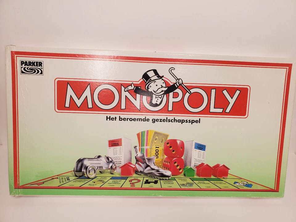 Parker Brothers Dutch Language Monopoly Board Game - 1992 - 100% Complete - Image 1 of 4
