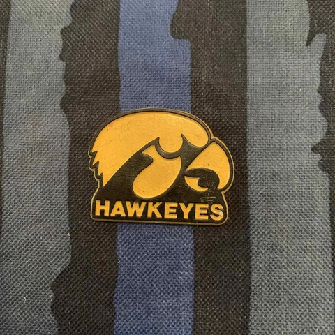 NCAA Vintage Iowa Hawkeye College Fridge Rubber Magnet Century Line Cover