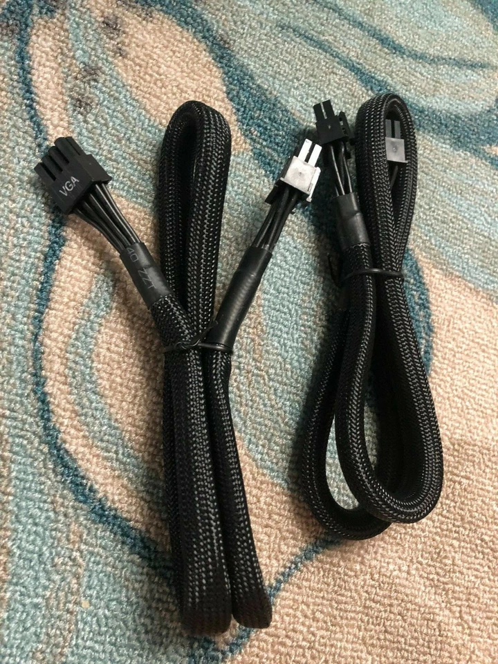 2 pcs  EVGA 8 PIN TO  8 pin (6+2) PCIE VGA POWER Cable for EVGA SuperNOVA series - Image 1 of 1