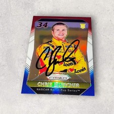Chris Buescher autographed CUP SERIES card PANINI PRIZM 2016 RWB ROOKIE LOVES