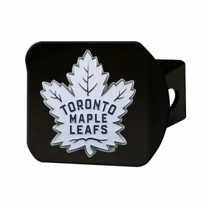 Toronto Maple Leafs NHL Color On Black Hitch Cover By Fanmats - Picture 1 of 4