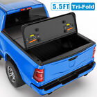 Tri-Fold 5.5Ft Truck Bed Hard Tonneau Cover For 2015-2022 Ford F150 F-150