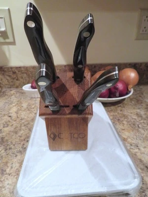 Juego de 4 cuchillos CUTCO Studio con bloque ~~ PLUS ~~ ¡Nueva tabla de cortar! Foto 1 de 4