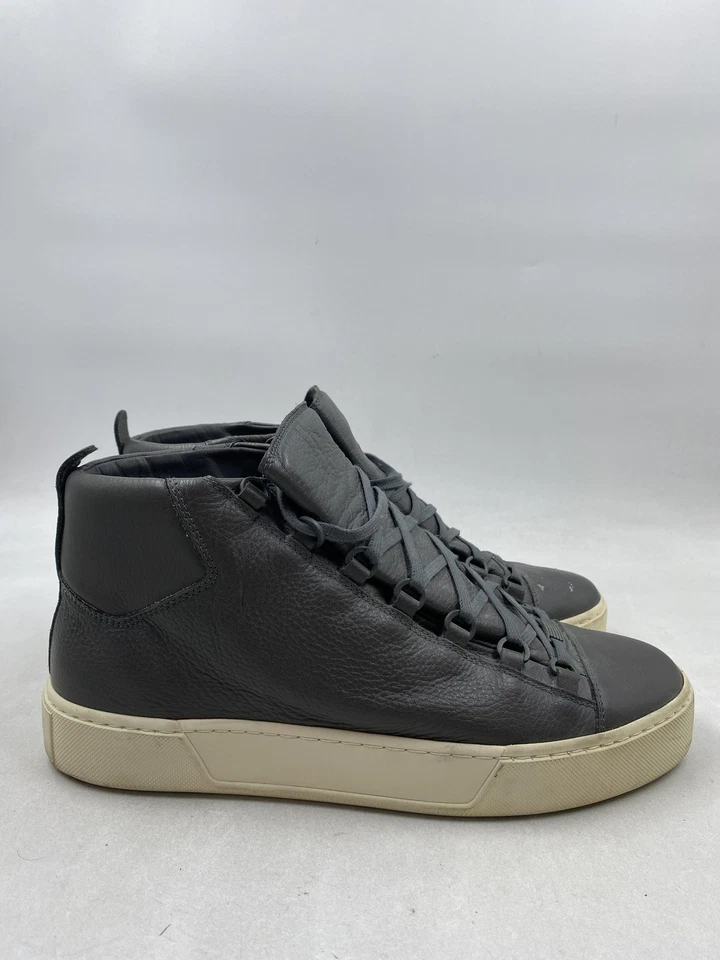 Zapatillas altas Balenciaga Arena de cuero gris con cordones M 11 Foto 1 de 4