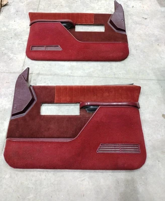 Juego de par de paneles de puerta eléctrica rojo OEM Chevrolet Silverado Sierra 454ss 88-94 LH RH Foto 1 de 4