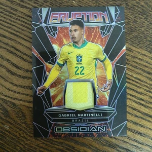 Gabriel Martinelli 2024-25 Panini Obsidian Eruption Memorabilia Relic /50 Brazil - Picture 1 of 2