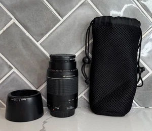 Canon EF 55-200mm f4.5-5.6 USM telephoto zoom lens, caps, clean - Picture 1 of 5