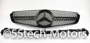 Mercedes W207 E350 E550 COUPE Grille Grill SLS AMG All Glossy Black 2010 2013 SB - Picture 1 of 3