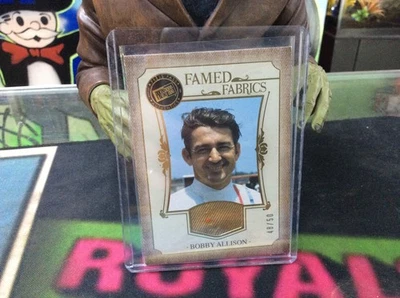 BOBBY ALLISON 48/50 RACE USED FIRESUIT PATCH SP 2011 PRESS PASS FAMED FABRICS - Image 1 of 3