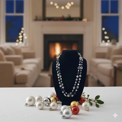 Premier Designs длинное ожерелье жемчуг и акриловые бусины w/абалона оболочки акценты - Изображение 1 из 4