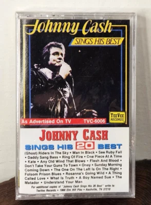 JOHNNY CASH SINGS HIS 20 BEST - CASSETTE - BRAND NEW & SEALED! - Image 1 of 3