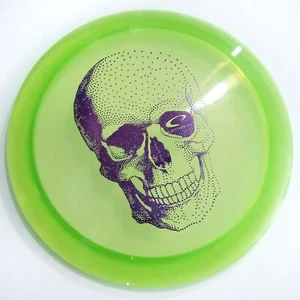 NEU Chartreuse OPTO MUSKET Driver 173g Latitude 64 Disc Golf Purple Skull Stamp - Bild 1 von 1