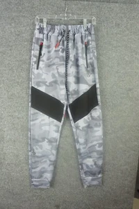 2XIST Pants Mens Small Gray Camouflage Jogger Elastic Waist Zip Pockets - Picture 1 of 13