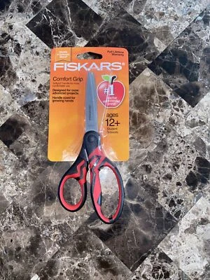 Comfort Grip Scissors Fiskars Stainless Steel Antimicrobial Handle(1) - Image 1 of 3