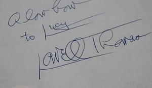 SIGNED LOWELL THOMAS CUT AUTO AUTOGRAPH JSA COA AUTOGRAPHED - Picture 1 of 3