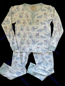 The Beaufort Bonnet Co (TBBC) White/Blue Pima Cotton L Sleeve PJ-10yrs - Picture 1 of 10