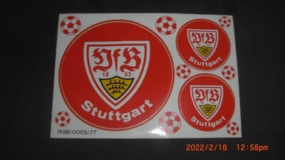 VFB Stuttgart Aufkleber Sticker Set - 3 Logos Bundesliga Fussball