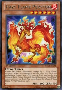 Hazy Flame Peryton - CBLZ-EN031 - Rare - 1st Edition - YuGiOh - Picture 1 of 4