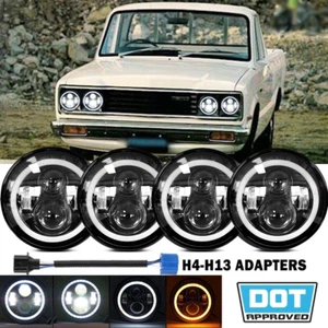 4pcs 5 3/4" 5.75" Round LED Headlights Halo for Mazda B1600 B2000 B2200 Pickup - Picture 1 of 11