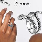 Antique Snake 925 Sterling Silver Filled Retro Adjustable Ring Jewelry For Women