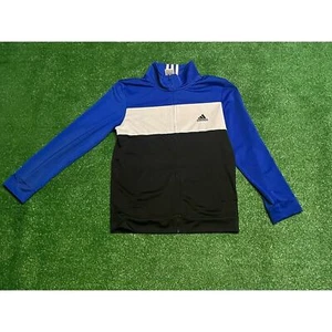 Adidas Track Jacket Boys Large Full Zip Colorblock Casual Athletic School Sporty - Picture 1 of 13