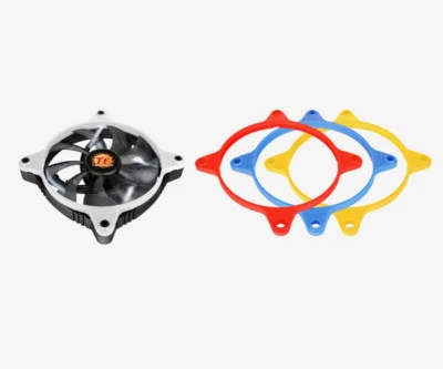 ThermalTake Odin 12, 120mm White LED Case Fan with 4 Changeable Colour Frames - Image 1 of 4